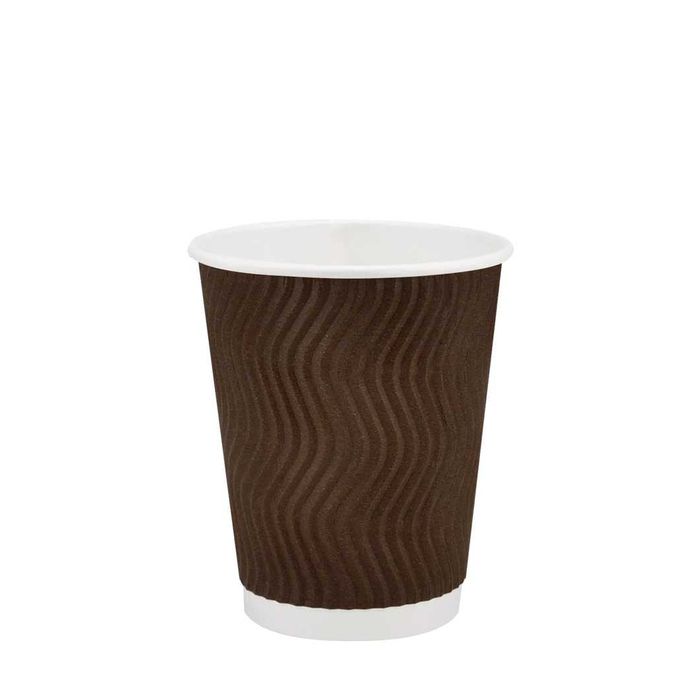 Стаканы для кофе гофрированные с крышкой объем 250 мл, 350 мл, 450 мл.