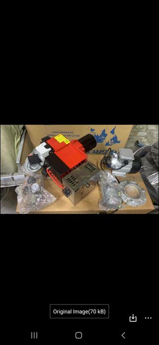 Горлка на отработено изгоряло масло