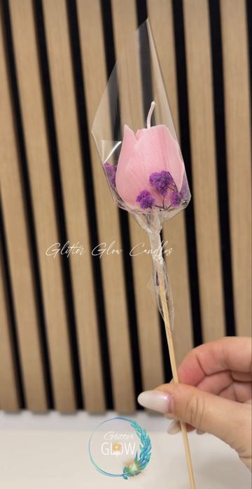 Lalele floare din ceara de soia - Cadou 1 - 8 martie