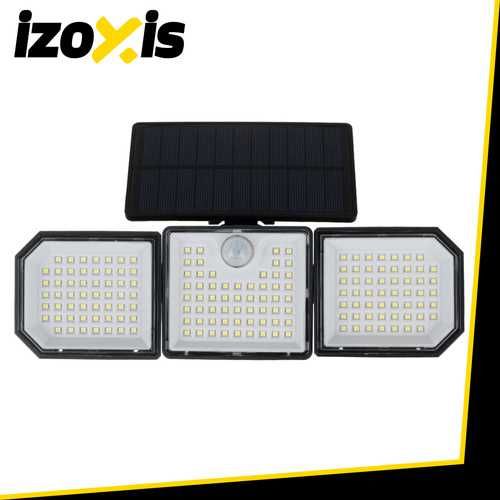 Соларна лампа 167 LED 500lm IP65 със сензор за движение и здрач