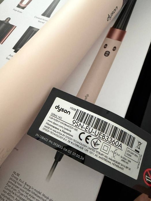 Dyson Airwrap i.d. HS08 Straight+Wavy Ceramic Pink – Garanție 1 an+ dovadă achiziție, Ca Nou