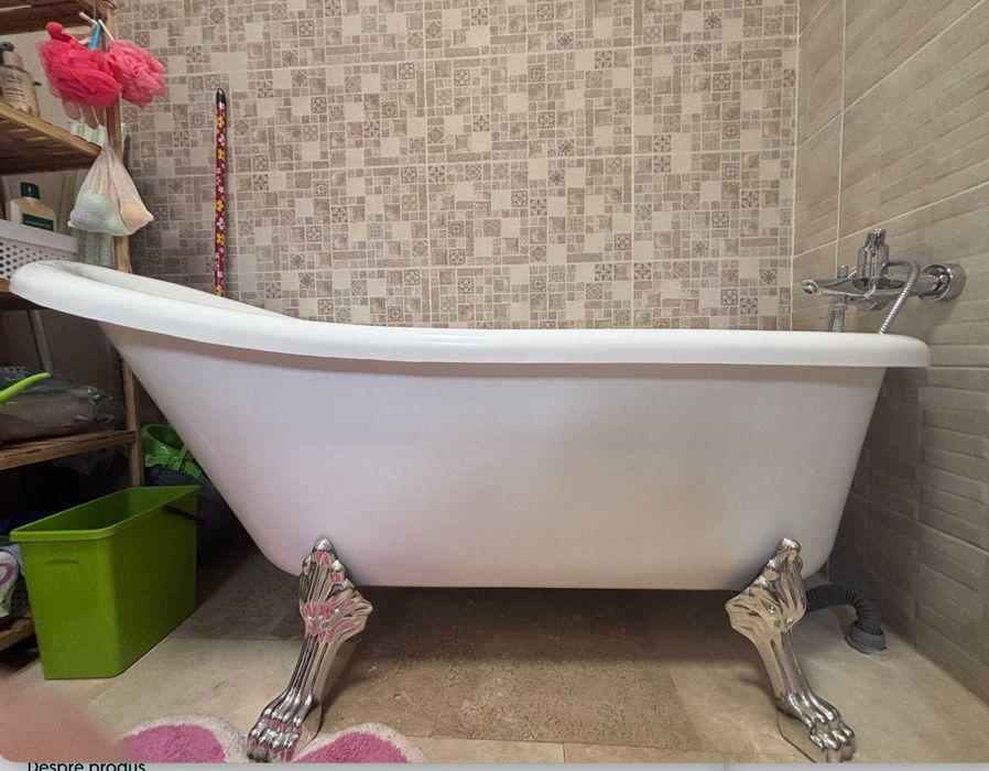 Cada cu picioare, freestanding 170X80