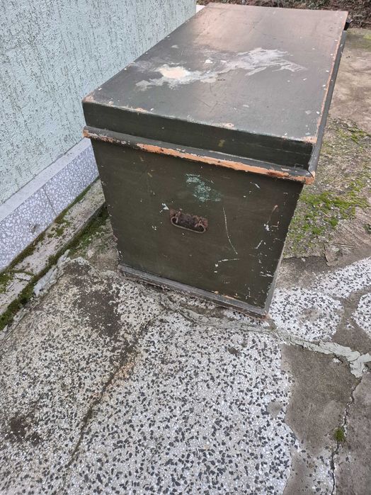 Антикварен-Стар Военен Генералски Сандък 1942 г.