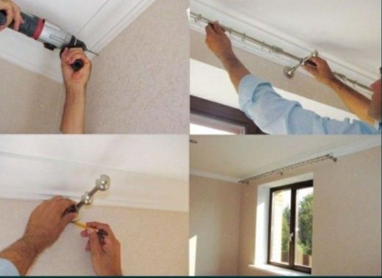 Kronshteyin ustanovka Telvizor Karniz Konditsioner Mebel ustanovka