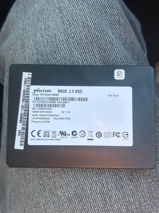 Ssd 128 GB Micron