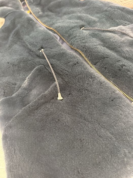 Норковая шуба с капюшоном