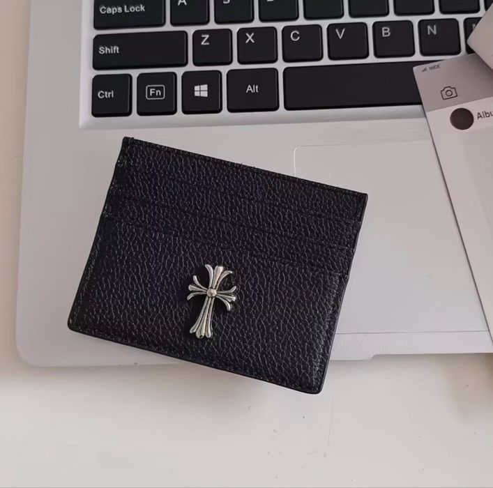 Portcard Chrome Hearts – Suport carduri, Portofel negru