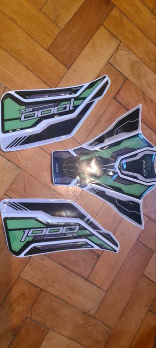 Резервоар KAWAZAKI Z1000SX 2012, рогатка и яйце.