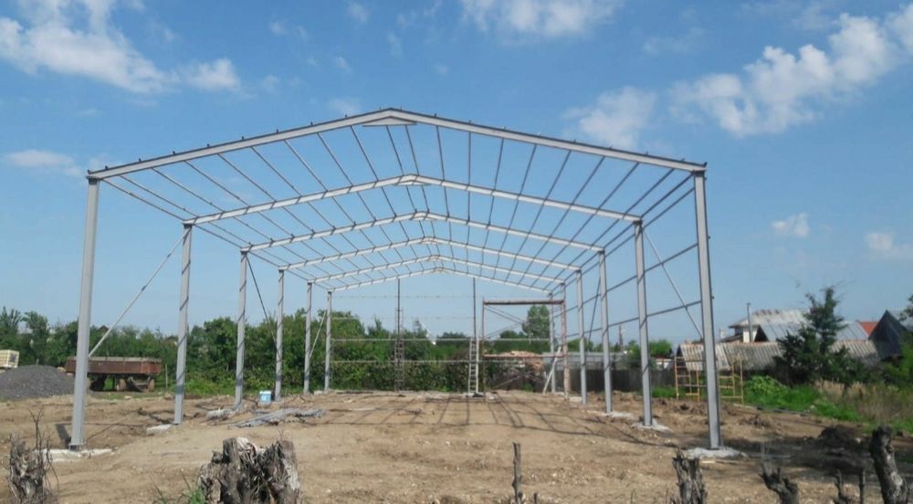Vand structura metalica de pe stoc 12×20×4 din profile ipe 200 ferme s
