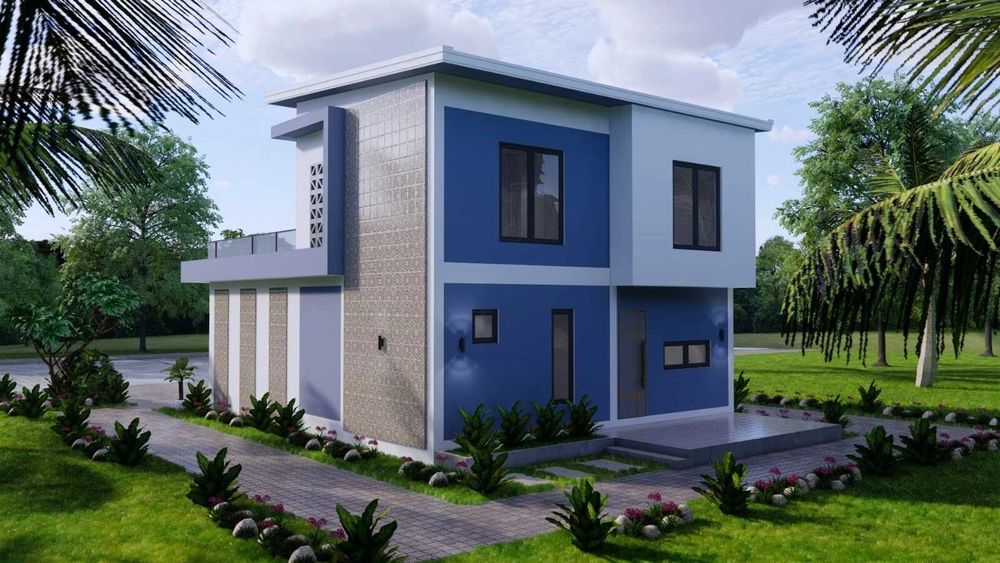 НА ИЗПЛАЩАНЕ - Двуетажна сглобяема къща с 3 спални, 160 кв. м