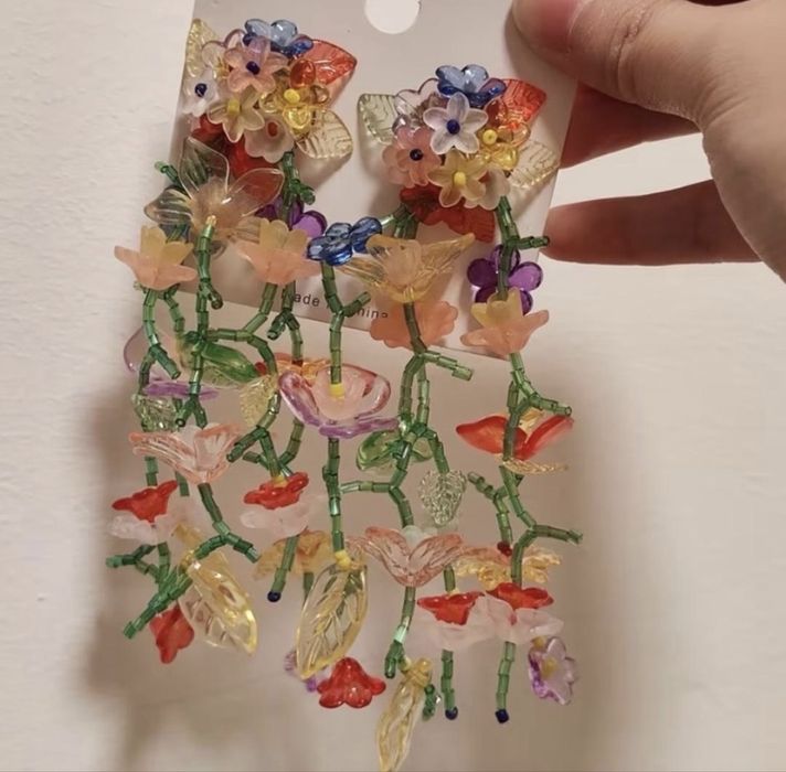 Красивые серьги из бисера