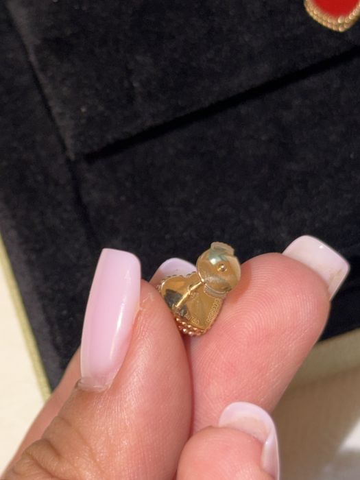 Van cleef heart серьги