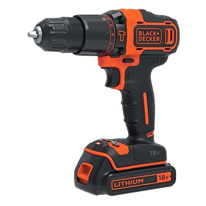 Акумулаторен ударен винтоверт BLACK & DECKER BDCHD18K, 18 V