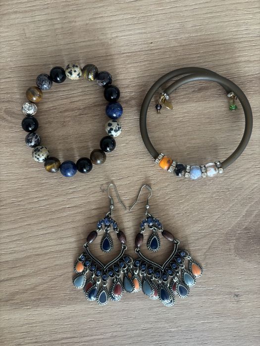 Бижута метал, кожа, сребро