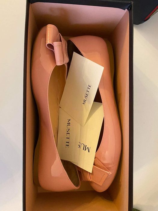 Musette/Мусет Пантофки N38. Естествен Лак