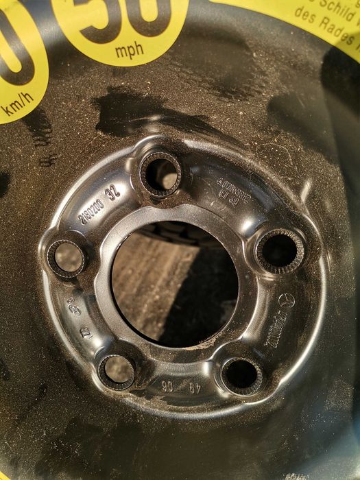 Roata de rezerva slim ET40 155/90R18 5X112 Mercedes ML W164 2005-2011