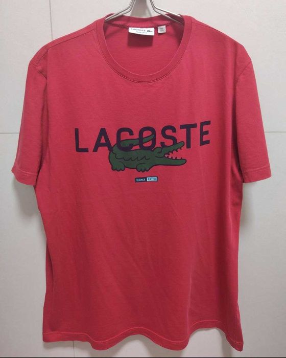 Lacoste Red T-shirt / XL / Бренд Футболка Тренд
