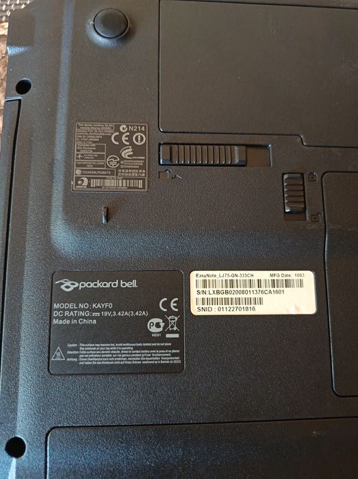 Лаптоп Packard bell