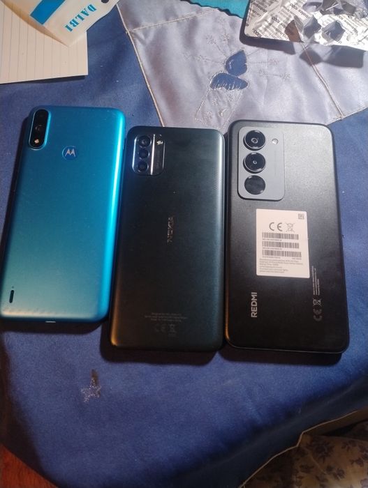 Vând Redmi 15 Hiperos,motorola e7power,Nokia g21