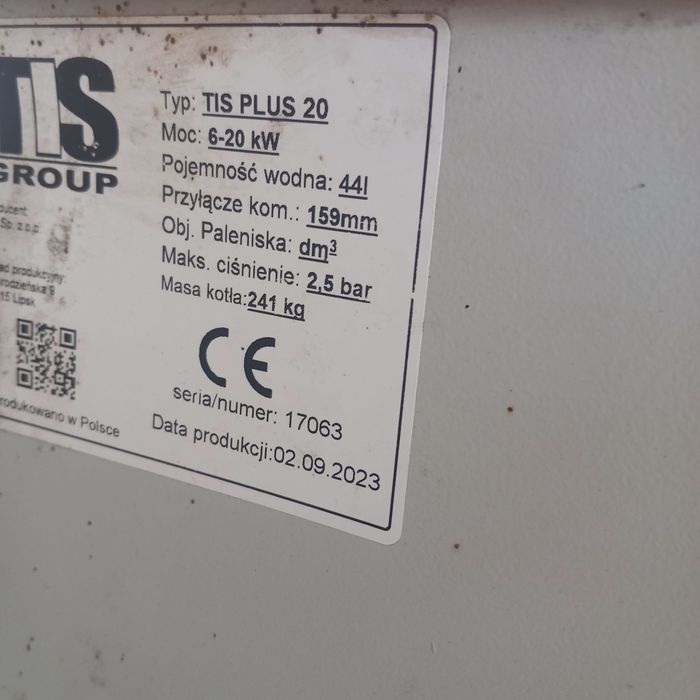 Centrala lemne 20 kW TIS PLUS 20 an 2023