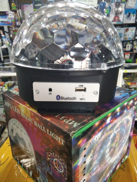 Цвето музыкальный диско шар