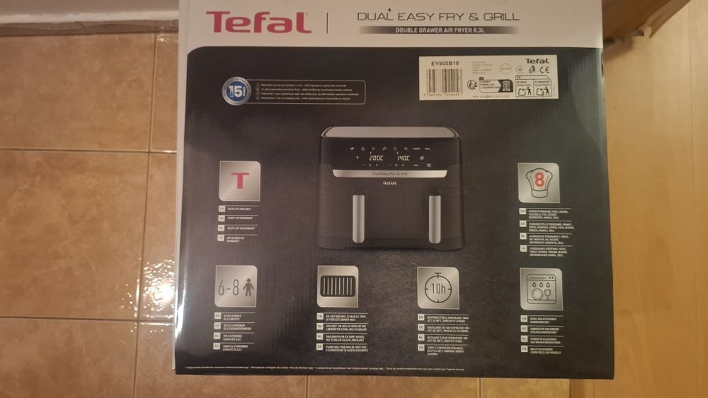 Friteuza dubla cu aer cald Tefal