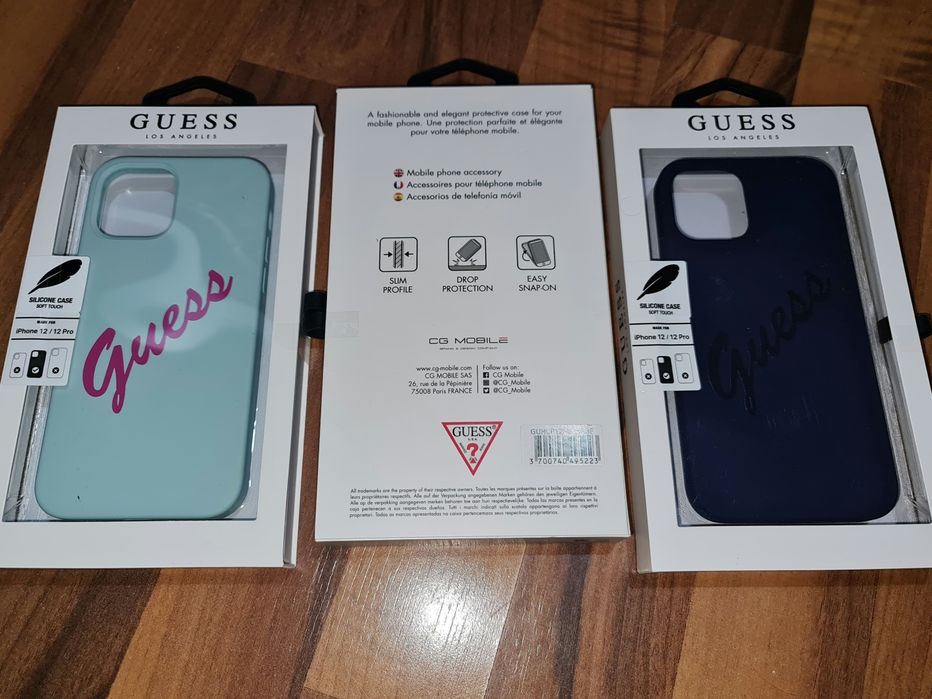 Husa silicon originala Guess Silicone Case Apple iPhone 12 12 Pro