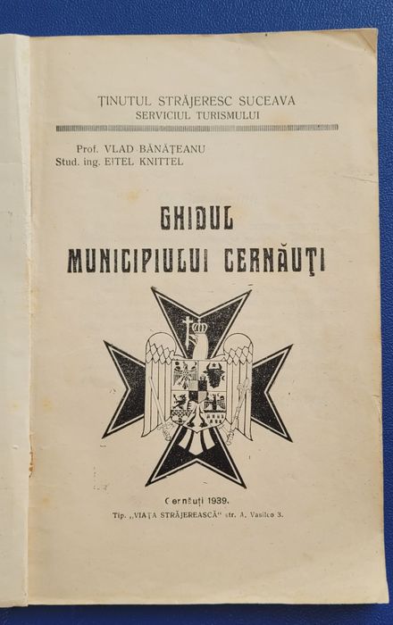 Carte Ghidul Municipiului Cernăuți 1939 Rara Bani vechi bancnote