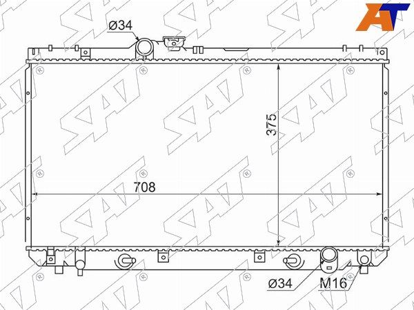 Радиатор Toyota Altezza