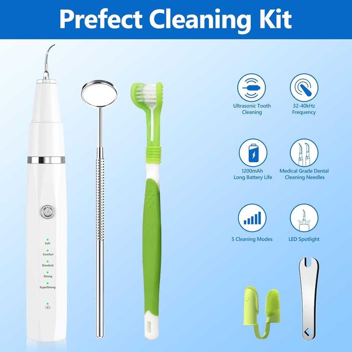 Ni-SHEN комплект за почистване на кучешки зъби, за кучета и котки(бял)