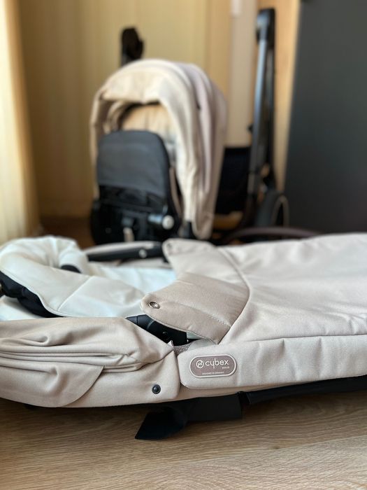 Бебешка количка Cybex Balios S Lux 2025 + кош Cot S Lux Almond Beige