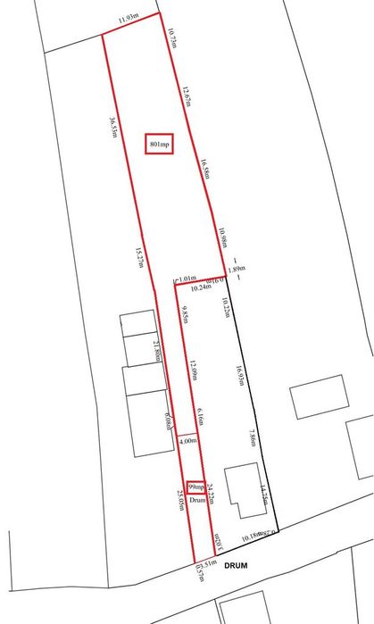 Satu Nou de Jos - Teren intravilan de vanzare ( 900 mp )