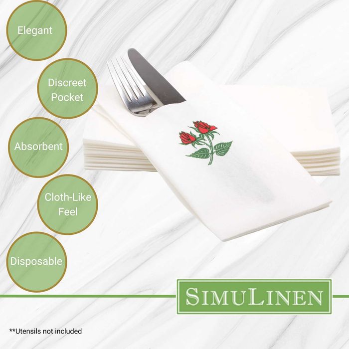 Servetele de masa premium Simulinen, unica folosinta, material textil