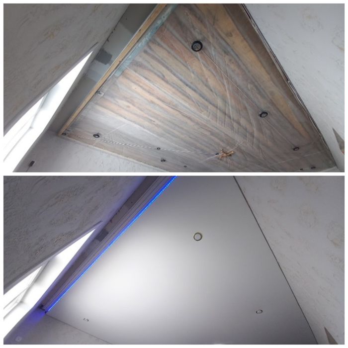 Натяжные потолки .