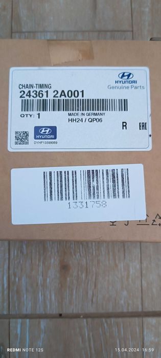 Kit lanț distribuție original Hyundai / Kia 1.6 CRDi