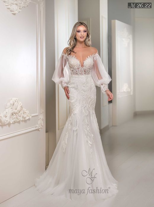 Rochie de mireasa Maya Fashion + cadou voal de 3 m