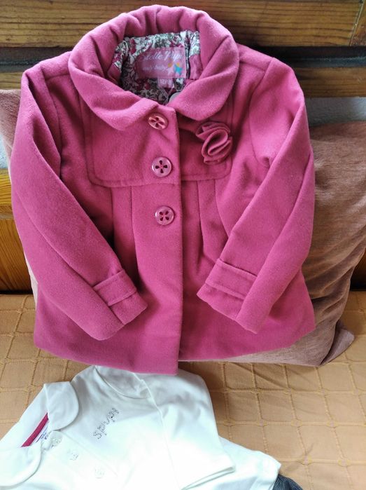 Палто и панталонче с блузка комплект за момиченце