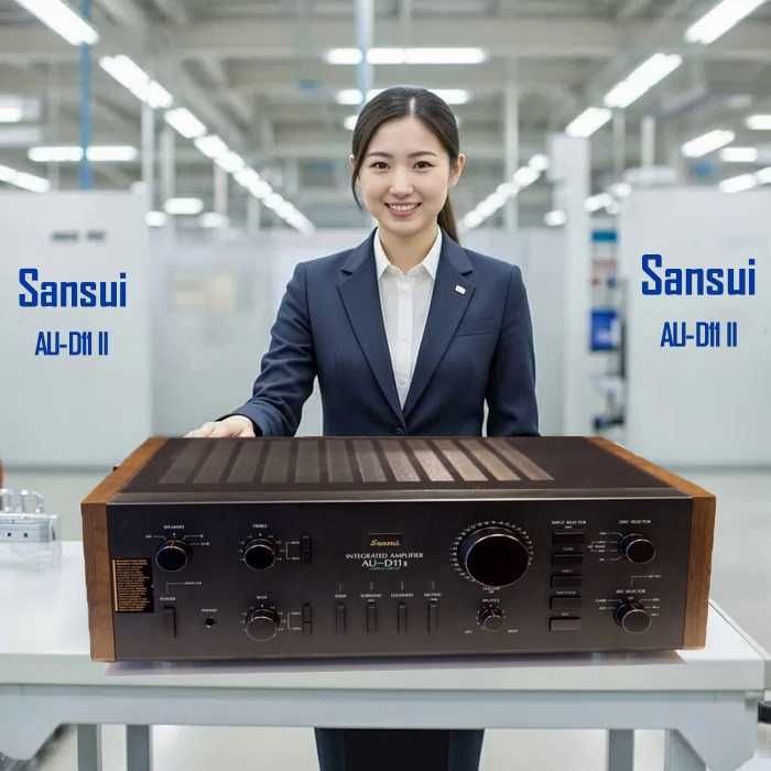 Уcилитель «Sansui AU—D11», сабвуфер, кабели «Furutech», «Sommer»