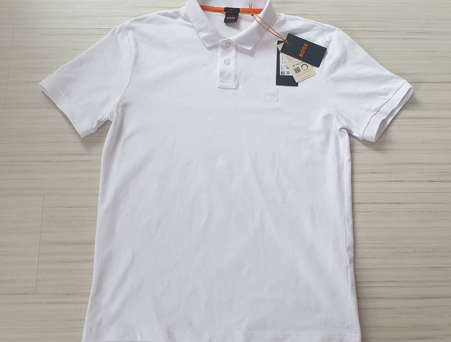 Hugo Boss Pique Cotton Slim Fit Stretch XL НОВО ОРИГИНАЛ Мъжка Тениска