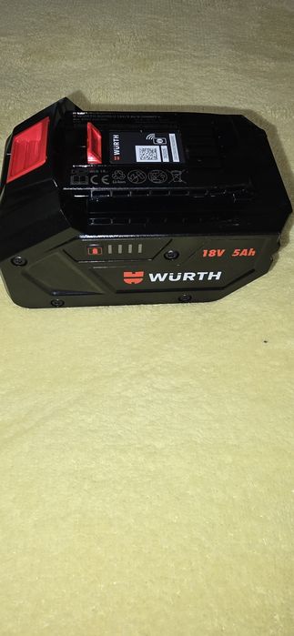 Acumulator Li-ion Würth Master de 18 V/5 Ah, din seria M-CUBE.