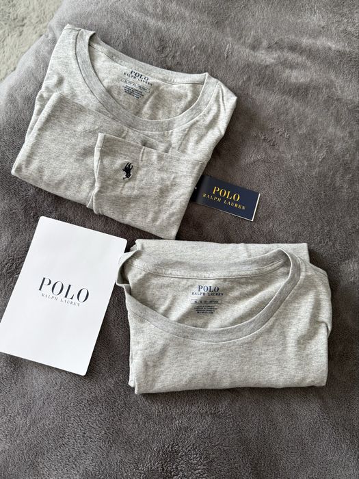 Polo Ralph Lauren set 2 tricouri de corp gri logo brodat XL noi