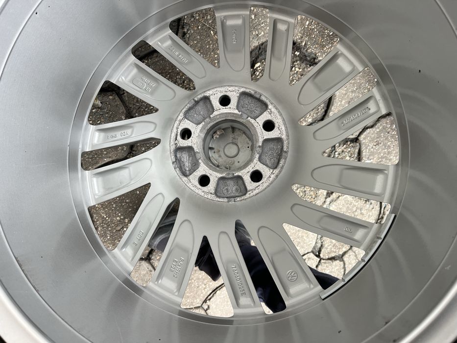 Jante aliaj 5x112mm, anvelope iarna 255/55 R19, VW Touareg 3, Phaeton, Tiguan, Passat