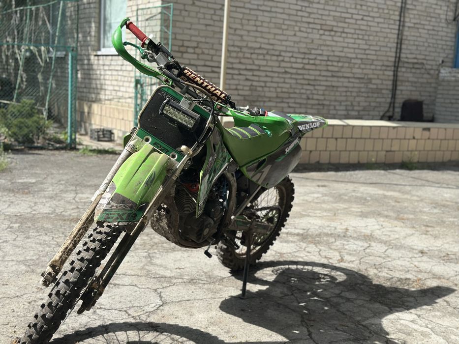Мото kx125 с 250 кубовым двигателем