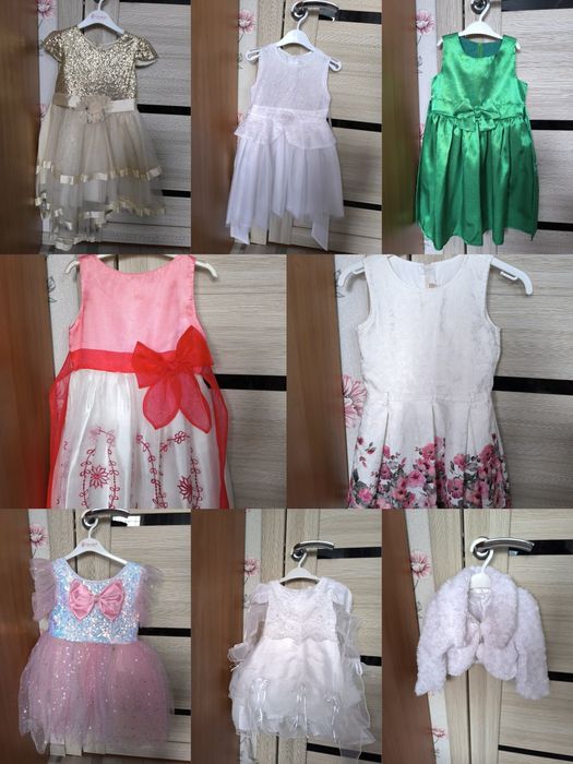 Нарядные платья на девочку 5-6 лет