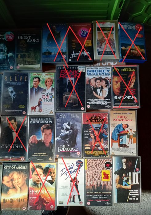 VHS касети Английски издания