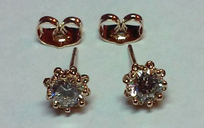 позлатени дамски детски обеци женски обеци обици бижу бижута