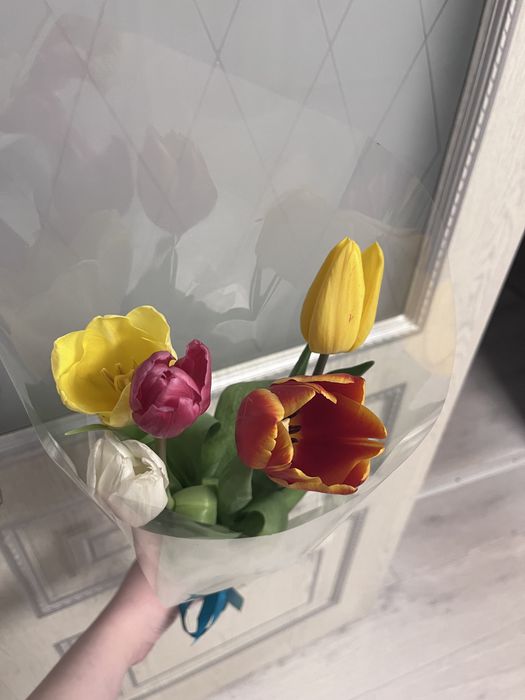 Букет тюльпанов свежие