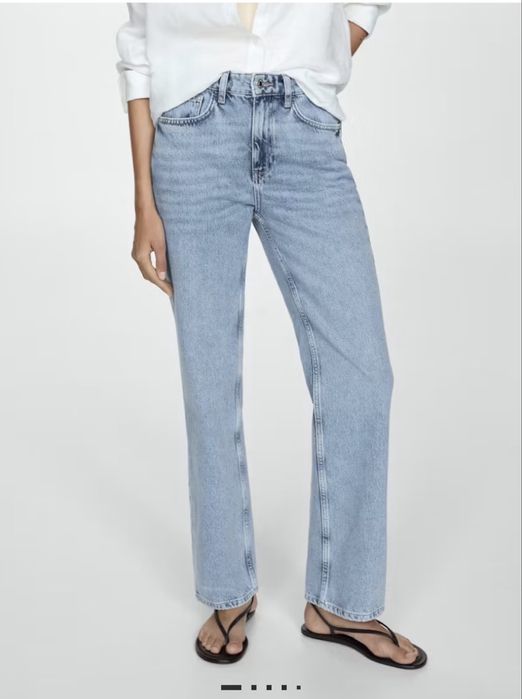 Джинсы Mango (широкие, прямые)
