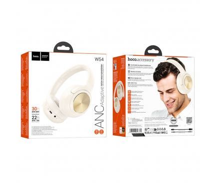 Casti Wireless HOCO W54 A2DP ANC Alb