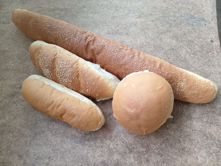 Xot dog, Gamburger nonlari